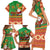 Mexico Family Matching Short Sleeve Bodycon Dress and Hawaiian Shirt Feliz Navidad Aztec Geometric Pattern