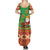 Mexico Family Matching Summer Maxi Dress and Hawaiian Shirt Feliz Navidad Aztec Geometric Pattern