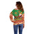 Mexico Off Shoulder Sweater Feliz Navidad Aztec Geometric Pattern - Wonder Print Shop