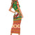 Mexico Short Sleeve Bodycon Dress Feliz Navidad Aztec Geometric Pattern