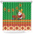 Mexico Shower Curtain Feliz Navidad Aztec Geometric Pattern