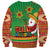 Mexico Sweatshirt Feliz Navidad Aztec Geometric Pattern