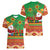 Mexico Women V-Neck T-Shirt Feliz Navidad Aztec Geometric Pattern