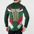 Custom Mexico Football Button Sweatshirt El Tricolor 2024 - Wonder Print Shop