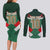 Custom Mexico Football Couples Matching Long Sleeve Bodycon Dress and Long Sleeve Button Shirt El Tricolor 2024