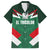 Custom Mexico Football Family Matching Off The Shoulder Long Sleeve Dress and Hawaiian Shirt El Tricolor 2024