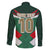 Custom Mexico Football Family Matching Off The Shoulder Long Sleeve Dress and Hawaiian Shirt El Tricolor 2024