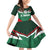 Custom Mexico Football Family Matching Off Shoulder Short Dress and Hawaiian Shirt El Tricolor 2024