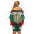 Custom Mexico Football Family Matching Off Shoulder Short Dress and Hawaiian Shirt El Tricolor 2024