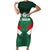 Custom Mexico Football Family Matching Short Sleeve Bodycon Dress and Hawaiian Shirt El Tricolor 2024