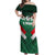 Custom Mexico Football Off Shoulder Maxi Dress El Tricolor 2024