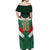 Custom Mexico Football Off Shoulder Maxi Dress El Tricolor 2024