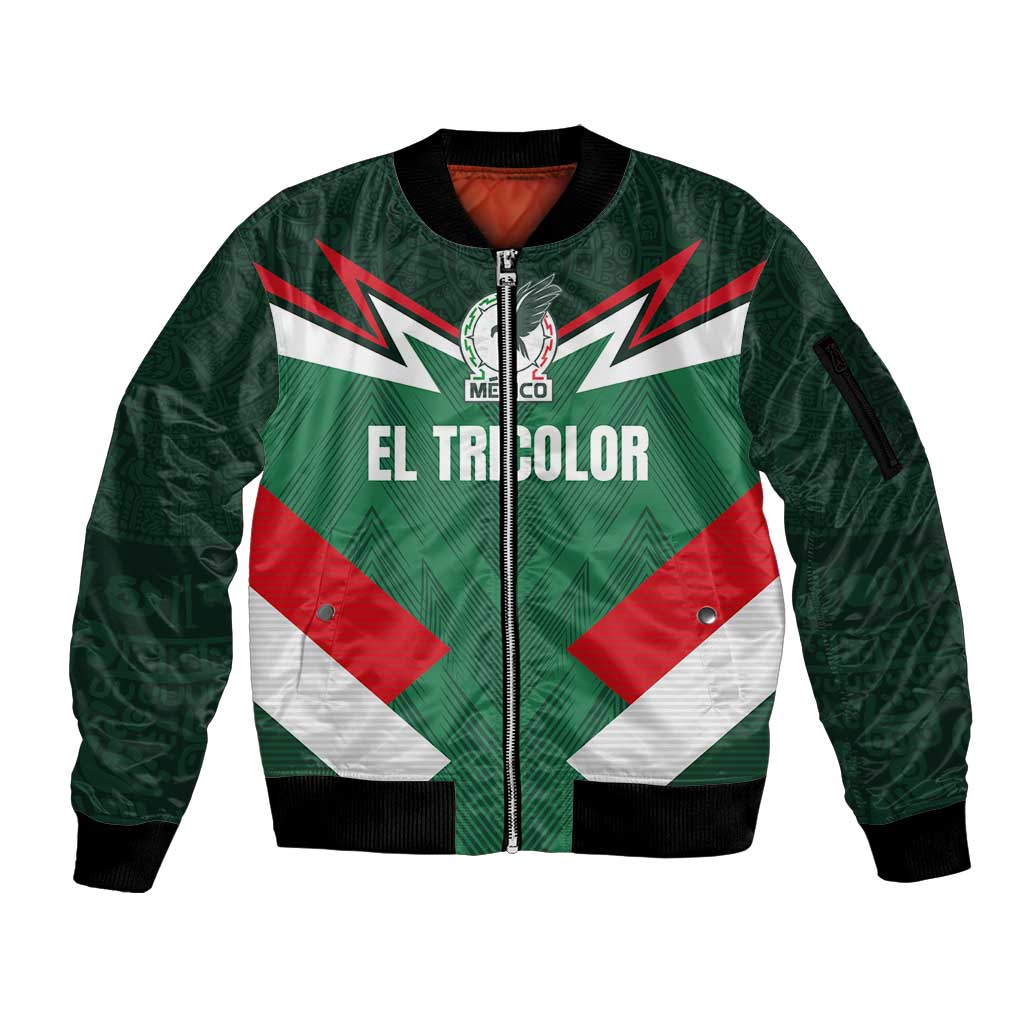 Custom Mexico Football Sleeve Zip Bomber Jacket El Tricolor 2024