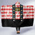 Bavaria Traditional Lederhosen Costume Hooded Blanket Bavaria Emblem -  Red Plaid Pattern with Edelweiss Flowers