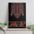 Traditional Romanian Costume - Costum Popular Canvas Wall Art Traditional Romanian Motif and Folk Floral Embroidery Style