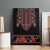 Traditional Romanian Costume - Costum Popular Canvas Wall Art Traditional Romanian Motif and Folk Floral Embroidery Style