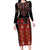 Traditional Romanian Costume - Costum Popular Family Matching Long Sleeve Bodycon Dress and Hawaiian Shirt Traditional Romanian Motif and Folk Floral Embroidery Style - Wonder Print Shop