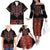 Traditional Romanian Costume - Costum Popular Family Matching Off The Shoulder Long Sleeve Dress and Hawaiian Shirt Traditional Romanian Motif and Folk Floral Embroidery Style