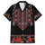 Traditional Romanian Costume - Costum Popular Family Matching Puletasi and Hawaiian Shirt Traditional Romanian Motif and Folk Floral Embroidery Style