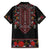 Traditional Romanian Costume - Costum Popular Family Matching Puletasi and Hawaiian Shirt Traditional Romanian Motif and Folk Floral Embroidery Style