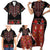 Traditional Romanian Costume - Costum Popular Family Matching Short Sleeve Bodycon Dress and Hawaiian Shirt Traditional Romanian Motif and Folk Floral Embroidery Style - Wonder Print Shop