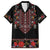 Traditional Romanian Costume - Costum Popular Family Matching Short Sleeve Bodycon Dress and Hawaiian Shirt Traditional Romanian Motif and Folk Floral Embroidery Style - Wonder Print Shop