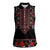 Traditional Romanian Costume - Costum Popular Women Sleeveless Polo Shirt Traditional Romanian Motif and Folk Floral Embroidery Style - Wonder Print Shop