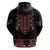 Traditional Romanian Costume - Costum Popular Zip Hoodie Traditional Romanian Motif and Folk Floral Embroidery Style - Wonder Print Shop