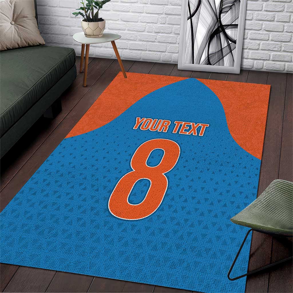 Custom India Cricket Mix Paisley Pattern Area Rug - Wonder Print Shop