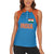 Custom India Cricket Mix Paisley Pattern Women Sleeveless Polo Shirt