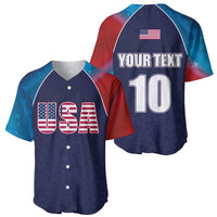 Baseball jersey front and back set, flag-style sleeves, number 10 on back