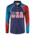 Custom USA Cricket Button Sweatshirt With Flag Style - Wonder Print Shop