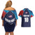 Custom USA Cricket Couples Matching Off Shoulder Short Dress and Hawaiian Shirt With Flag Style - Wonder Print Shop