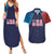 Custom USA Cricket Couples Matching Summer Maxi Dress and Hawaiian Shirt With Flag Style - Wonder Print Shop