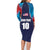 Custom USA Cricket Family Matching Long Sleeve Bodycon Dress and Hawaiian Shirt With Flag Style - Wonder Print Shop