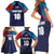 Custom USA Cricket Family Matching Short Sleeve Bodycon Dress and Hawaiian Shirt With Flag Style - Wonder Print Shop