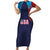 Custom USA Cricket Family Matching Short Sleeve Bodycon Dress and Hawaiian Shirt With Flag Style - Wonder Print Shop