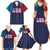 Custom USA Cricket Family Matching Summer Maxi Dress and Hawaiian Shirt With Flag Style - Wonder Print Shop