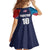 Custom USA Cricket Kid Short Sleeve Dress With Flag Style - Wonder Print Shop