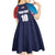 Custom USA Cricket Kid Short Sleeve Dress With Flag Style - Wonder Print Shop