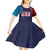 Custom USA Cricket Kid Short Sleeve Dress With Flag Style - Wonder Print Shop