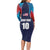 Custom USA Cricket Long Sleeve Bodycon Dress With Flag Style - Wonder Print Shop