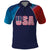 Custom USA Cricket Polo Shirt With Flag Style - Wonder Print Shop