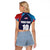 Custom USA Cricket Raglan Cropped T Shirt With Flag Style