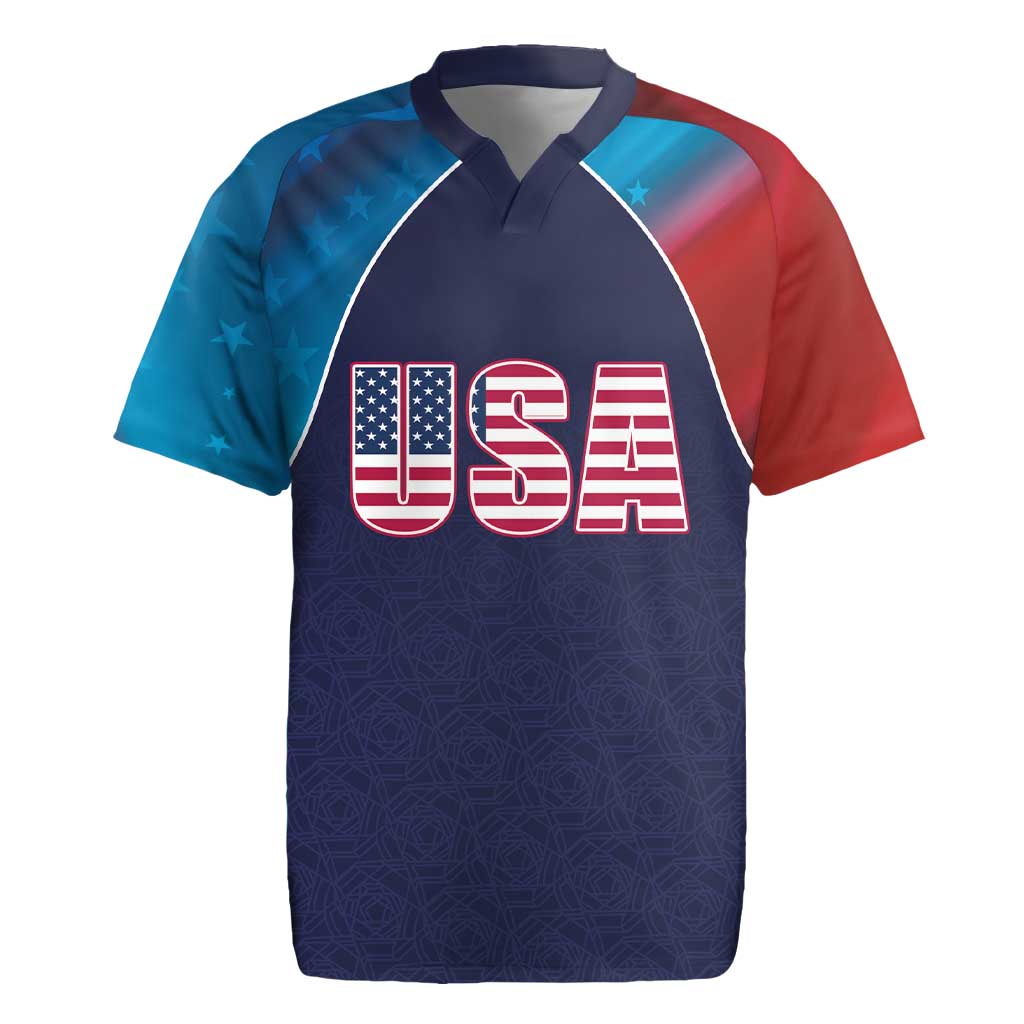 Custom USA Cricket Rugby Jersey With Flag Style