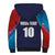 Custom USA Cricket Sherpa Hoodie With Flag Style