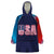 Custom USA Cricket Wearable Blanket Hoodie With Flag Style