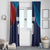 Custom USA Cricket Window Curtain With Flag Style