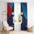 Custom USA Cricket Window Curtain With Flag Style