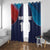 Custom USA Cricket Window Curtain With Flag Style